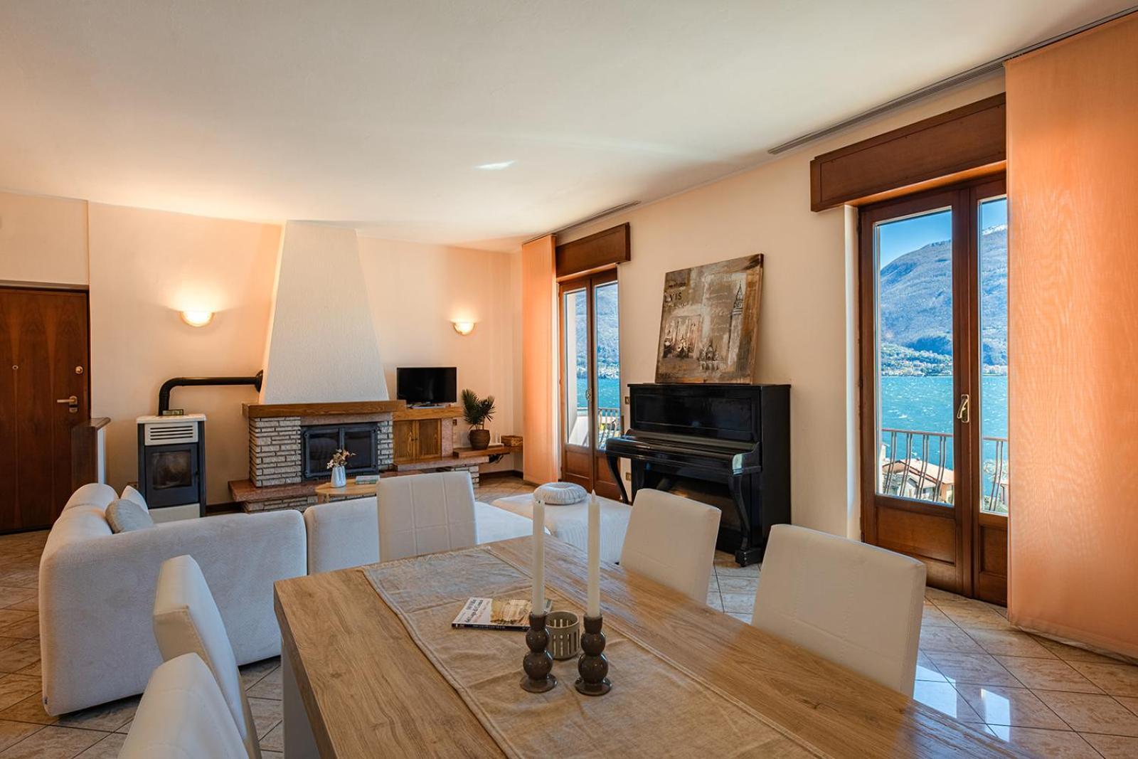 Appartamento Bellavista - Lake Como View - Near The Beach Cremia エクステリア 写真